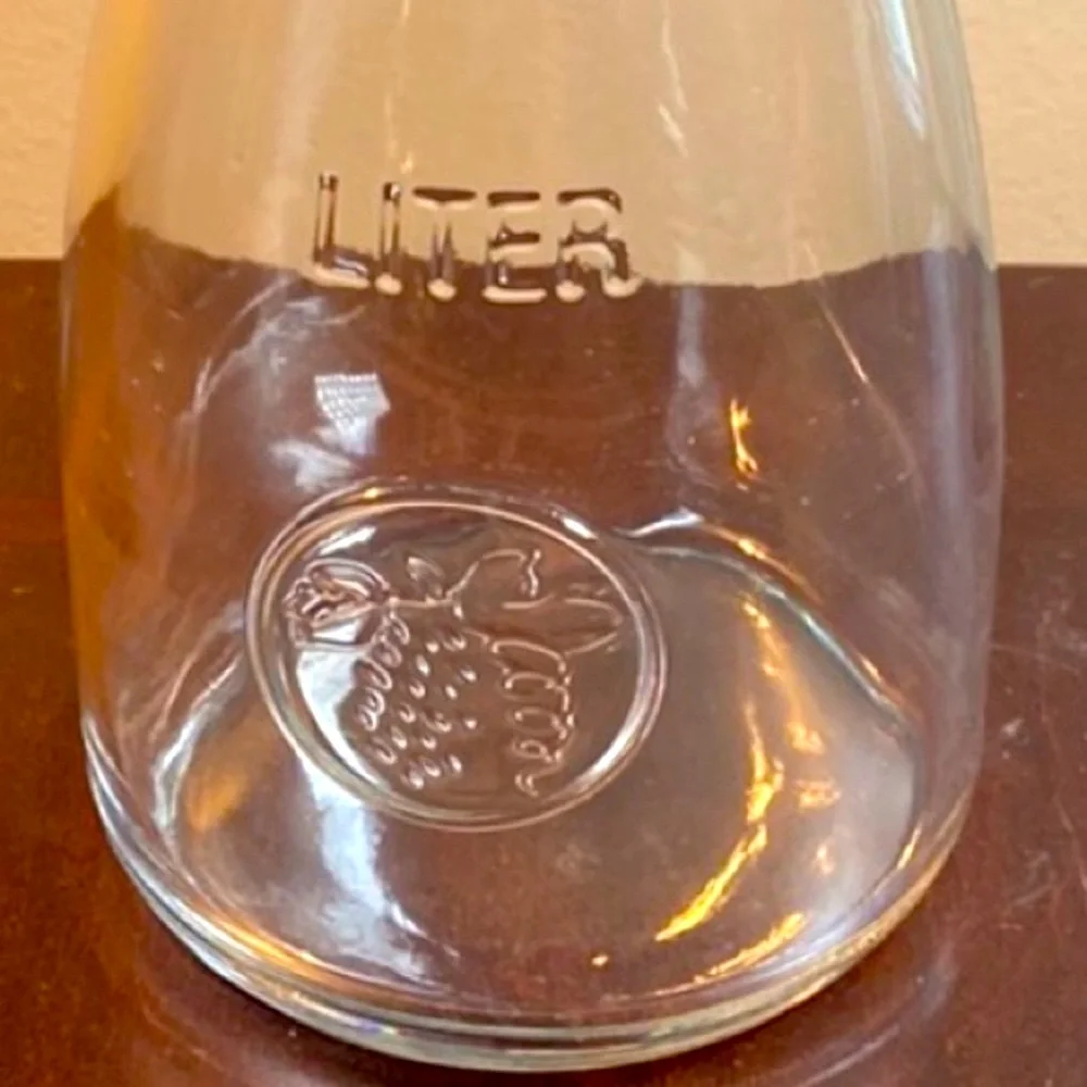 Vintage Stylesetter One Liter Glass Wine Water Carafe Decanter